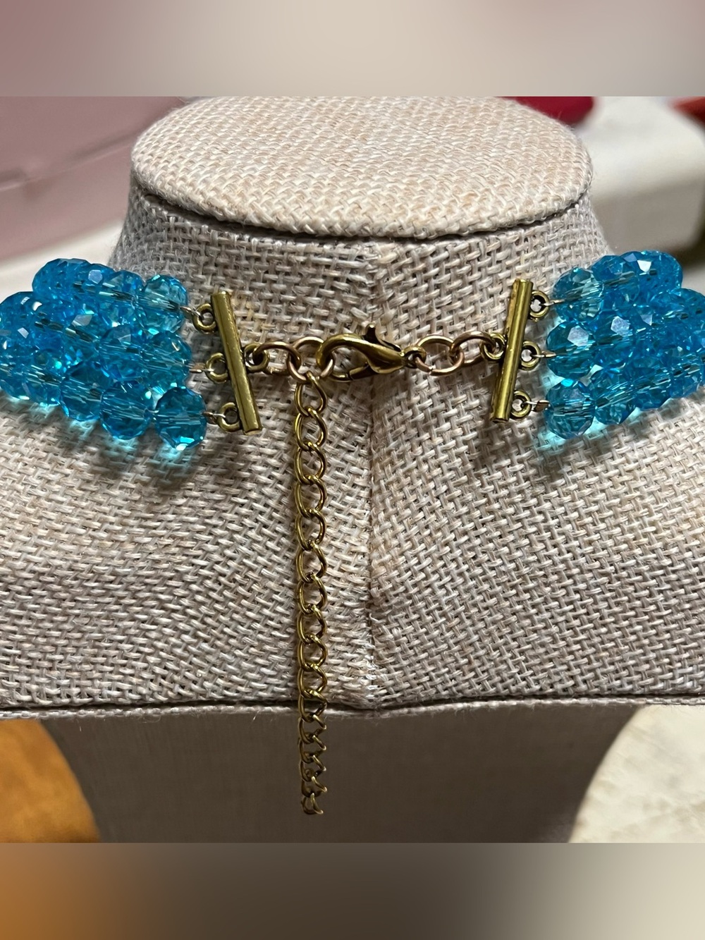 Multi-Strand Teal Crystal” Bearded Dragon”-Statement Necklace - Unbranded - Picture 6 of 10